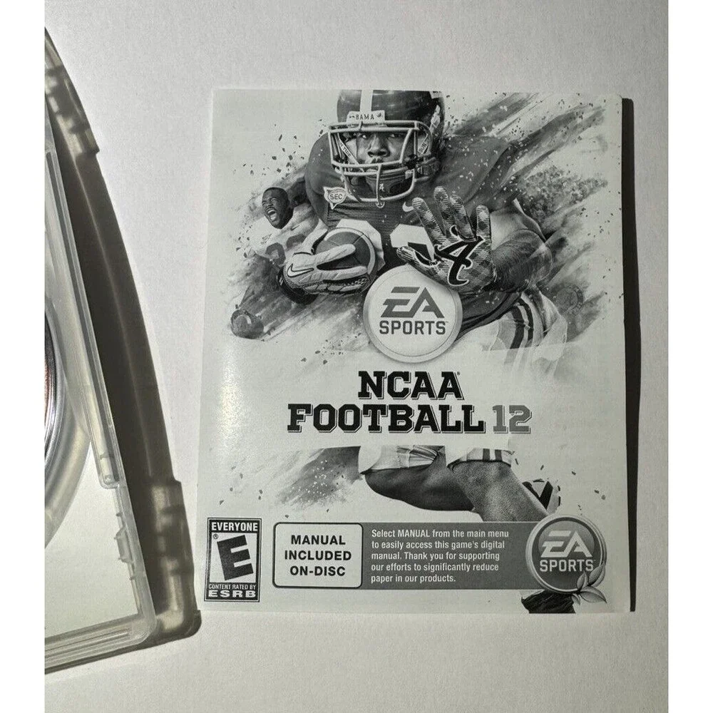 NCAA Football 12 (Sony‎ PlayStation 3, 2011) PS3 Complete w/ Manual - Free Ship